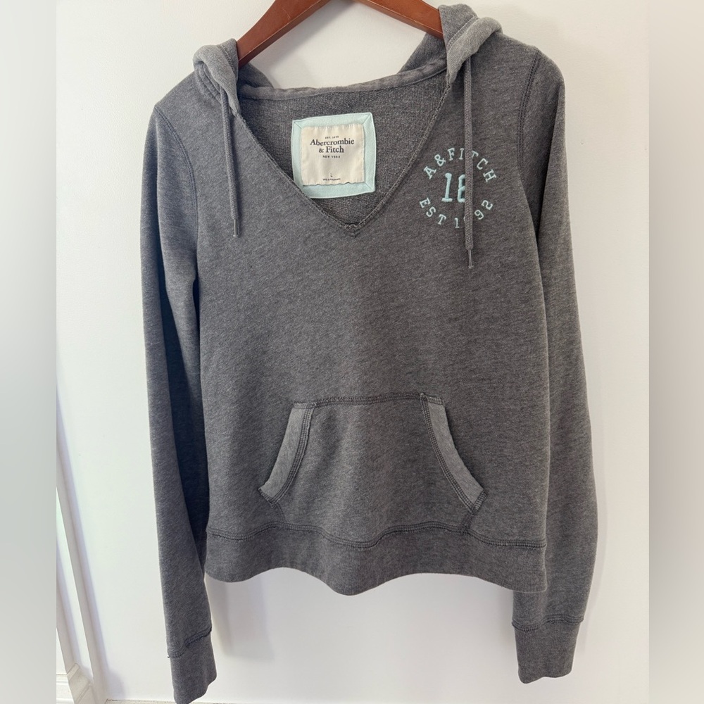 A&F Abercrombie & Fitch Women’s Sweater Sweatshirt Hoodie Pullover Y2K Size L